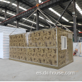 Casa de contenedor plegable prefabricado de 40 pies 2 dormitorios